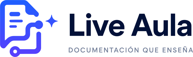 Live Aula · Documentación que enseña
